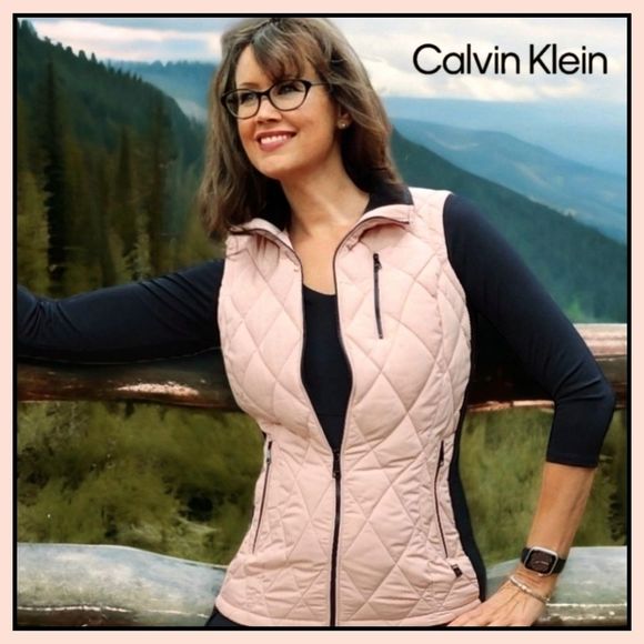 Calvin Klein Jackets & Blazers - Calvin Klein Blush Quilted Vest